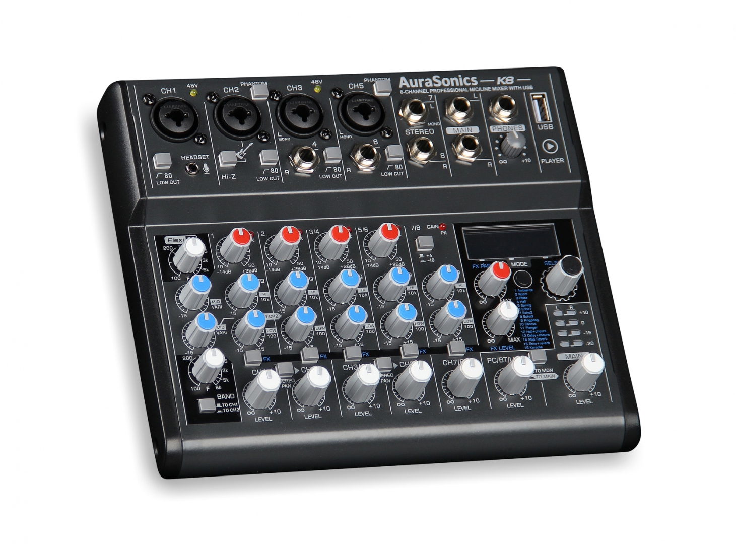 AuraSonics K8 компактный микшерный пульт в Тамбове