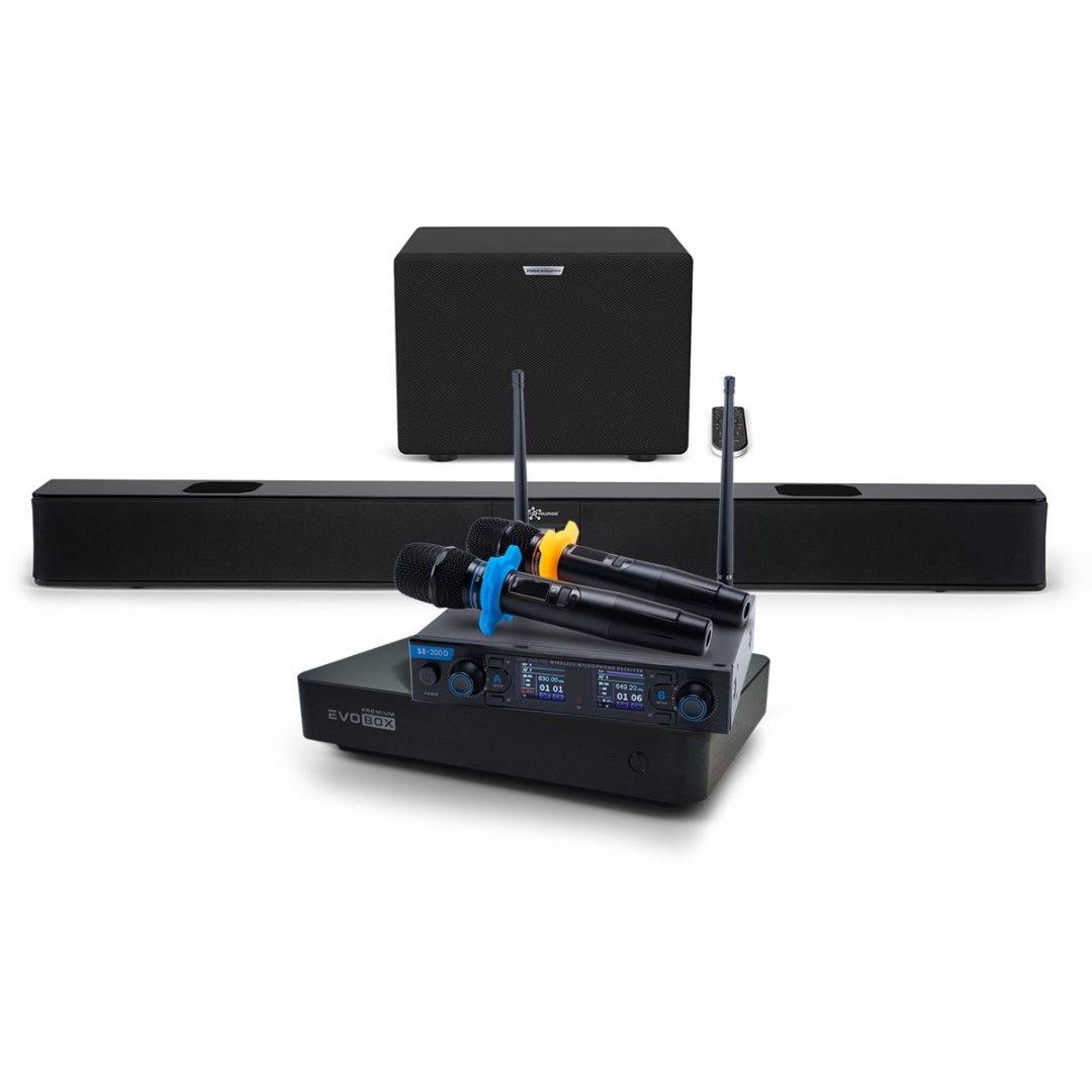 Hi-End караоке-система EVOBOX Premium + EvoSoundBar (саундбар с караоке) в Тамбове
