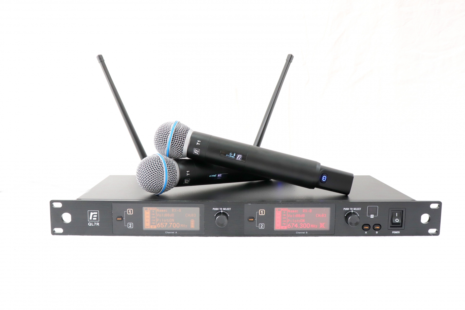 RFIntell QL7R/T1-B 720,500-754,000 МГц 2-канальная радиосистема с 2-мя ручными микрофонами в Тамбове
