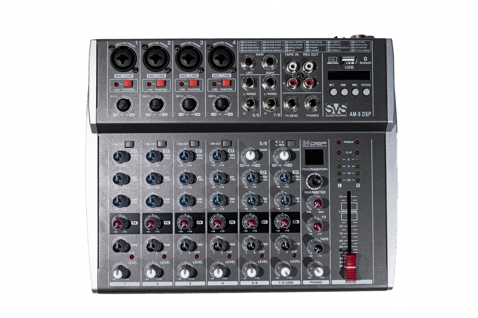 SVS Audiotechnik mixers AM-8 DSP Микшерный пульт аналоговый, 8-канальный в Тамбове