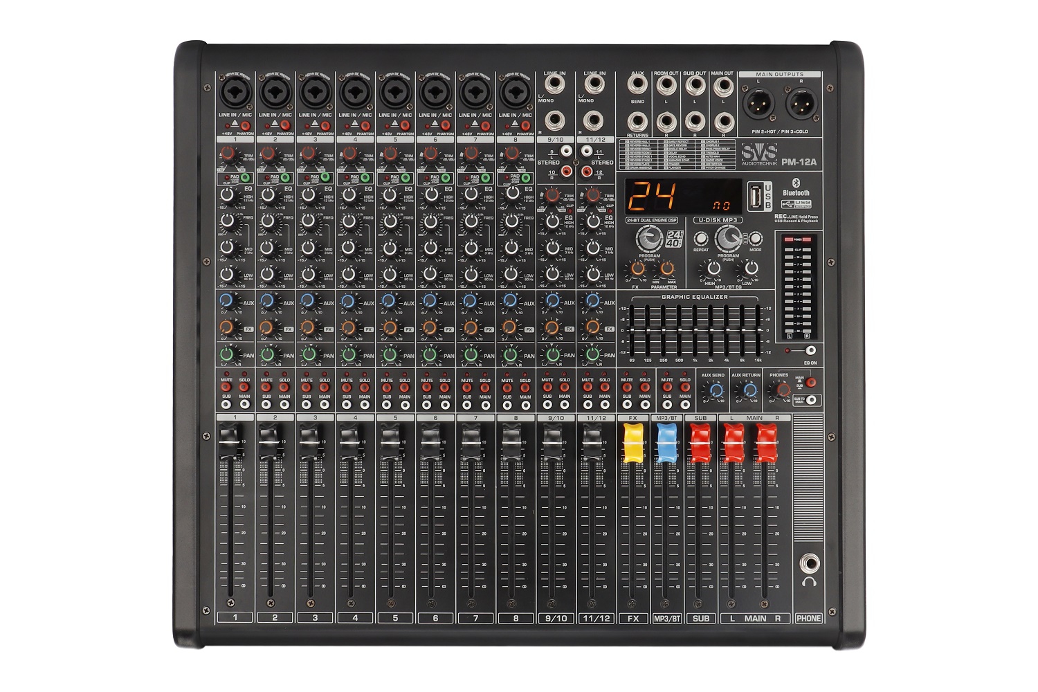 SVS Audiotechnik mixers PM-12A Активный аналоговый микшерный пульт, 12-канальный в Тамбове